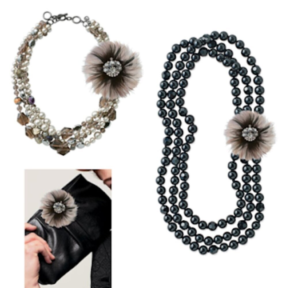Stella & Dot Plume Feather Retired Brooch Pin